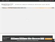 Tablet Screenshot of grandhotelcrocedimalta.com